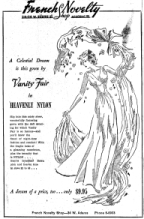 French Novelty Shop Times Union Ad 1940's. (Click on photo to enlarge.) French Novelty Shop Times Union Ad 1940's.